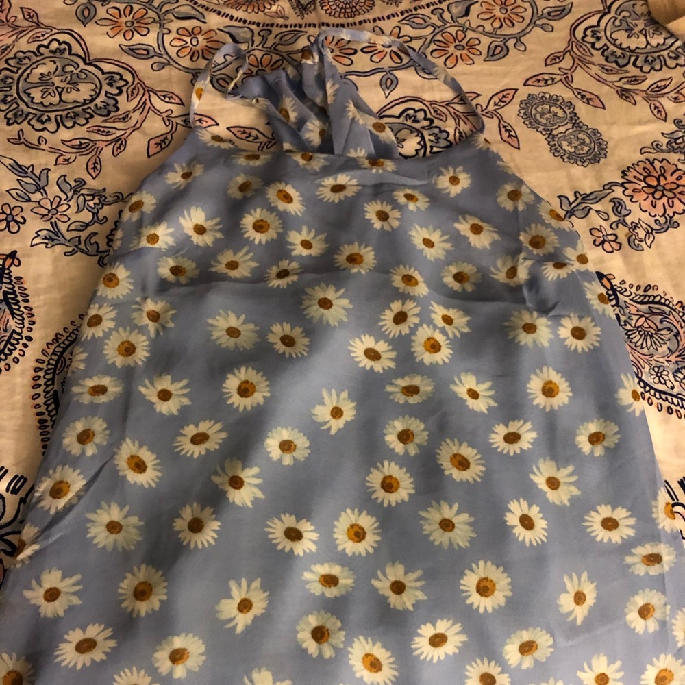 Light blue daisy shirt